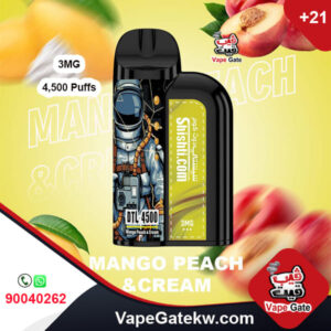 Shishti Mango Peach Cream 3MG 4500 Puffs