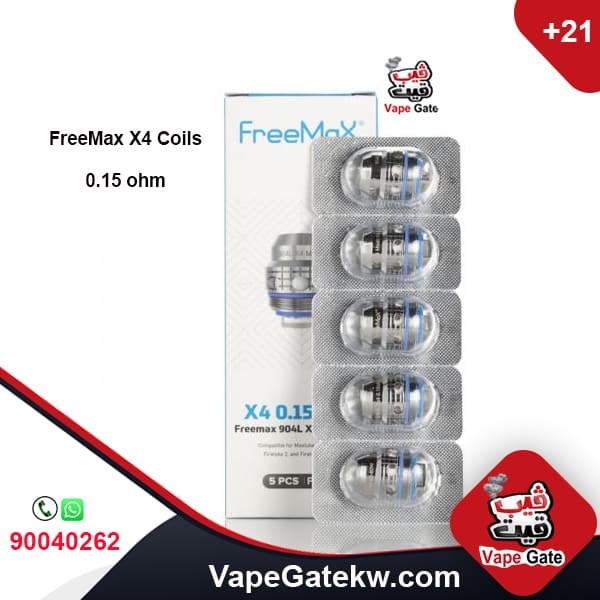 FreeMax X4 coils 0.15 ohm