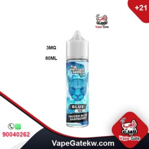 Blue Ice Frozen Blue Raspberry 3MG 60ML. form the line of Dr Vapes the panther series. flavor of blue raspberry with touch of ice.in bottle size 3MG