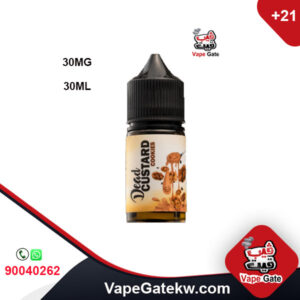 Dead Custard Cookies 30MG 30ML. a flavor of fresh baked cookies with strong flavor and aroma. a salt vape juice in bottle size 30Ml
