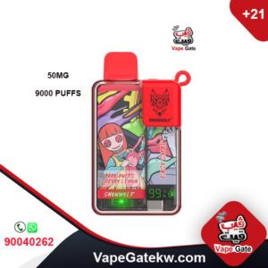 Easy Smart Cherry Lemon 50MG 9000 Puffs. enhanced with digital screen that shows it provides easy monitoring of liquid and battery levels. extreme flavor and powerful performance