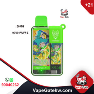 Easy Smart lush ice 50MG 9000 Puffs. enhanced with digital screen that shows it provides easy monitoring of liquid and battery levels. extreme flavor and powerful performance
