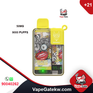 Easy Smart Strawberry Bannana Ice 50MG 9000 Puffs .enhanced with digital screen that shows it provides easy monitoring of liquid and battery levels. extreme flavor and powerful performance