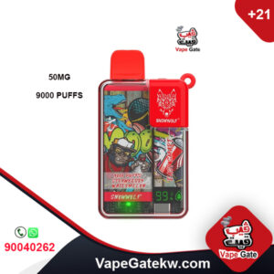Easy Smart Strawberry Watermelon 50MG 9000 Puffs. enhanced with digital screen that shows it provides easy monitoring of liquid and battery levels. extreme flavor and powerful performance