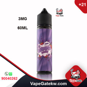 GUMMY BERRY 3MG 60ML. a unique mix of berries in bottle size 60ML,Nicotine Level 3MG to use with shisha puff. 24 hours delivery Kuwait