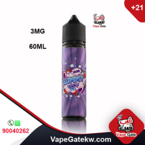 GUMMY BERRY ICE 3MG 60ML. a unique mix of berries touch of ice in bottle size 60ML, to use with shisha puff