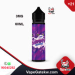 GUMMY GRAPES 3MG 60ML.by gummy e-liquid, a cocktail mix of black grape and blueberries with a hint of gummy aftertaste. 60ml