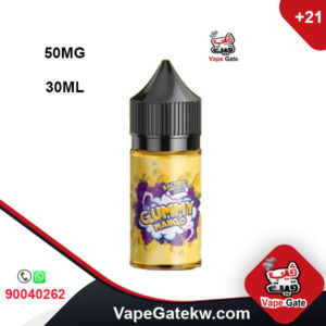 GUMMY MANGO 30MG 50ML.a unique mix that gathered delicious fruit like mango with gummy . 50MG nicotine and bottle size 30 ML.