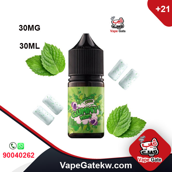 GUMMY MINT 30MG 30ML. a pure and strong flavor of mint ,in bottle size 30ML .Nicotine Level 30MG