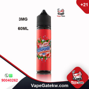 GUMMY WATERMELON ICE 3MG 60ML. a flavor of fresh Watermelon with touch of ice,3MG nicotine and bottle size 60 ML. Suitable to use with shisha puff coils or pods.