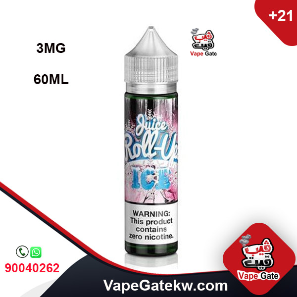 Juice Roll Upz Watermelon Ice 3MG 60ML. uice Roll-Upz Ice has been one of the most sought-after frozen fruit-flavored Ejuices in the entire vaping industry. Feast on foot-long clouds as rolled up frozen watermelon candy unfurl into sugar-filled icicles of chilled melon yumminess! 60ML