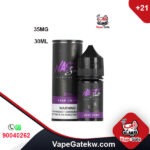 Nasty ASAP Grape 35 MG 30ML. Vape juice salt by nasty vape, gives a strong flavor of Grape .in bottle size 30ML