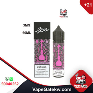 Nasty Grape Raspberry 3MG 60ML. A unique mix of Grape along with Raspberry. Freebase vape juice with grape and raspberry, in bottle size 60ML