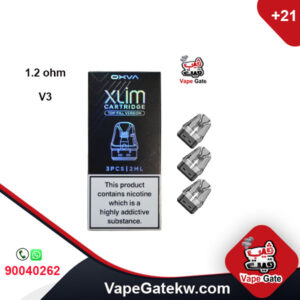 Oxva Xlim pods V3 1.2 ohm Top Filling. compatible with oxva xlim devices. the v3 version with top filling that makes filling pod easier