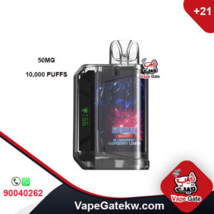 Sigelei Smart Blueberry Raspberry Lemon 50MG 10000 Puffs. A distinguished disposable vape device enhanced with smart screen that shows battery level and juice size. rechargeable battery 650mAh