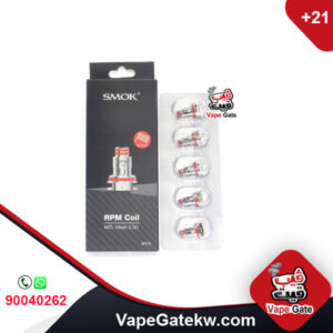 Smok RPM Coils MTL Mesh 0.3 ohm. best usage at 20W, compatible with RPM Smok devices. designed to give best flavor for freebase vape juice