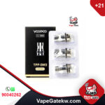 Voopoo TPP DM3 0.15 ohm. TPP coils by Voopoo designed to be used at high watt power. compatible with voopoo devices and gives the good performance and produce big clouds you look for