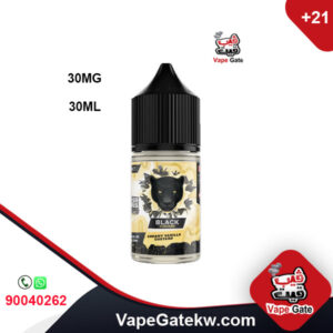 Black Custard Creamy Vanilla Custard 30MG 30ML. one of the latest flavors made by dr vapes. a mix of delicious custard with vanilla and cake flavor