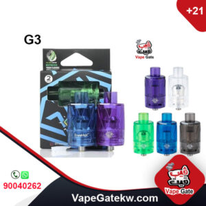 FreeMax Gemm G3 Disposable Tanks. compatible with mostly vape devices. ohm 0.2 ohm and best rated for usage 40-8- watt. pack of 2 pcs