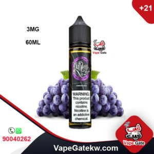 RUTHLESS GRAPE DRANK 3MG 60ML. Grape Drank comes in a convenient chubby gorilla unicorn vape bottle. This mess-free bottle is excellent for filling up on the go. Its narrow drip tip design is perfectly sized for inserting into most vape tank slots.