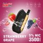 Shishti MTL STRAWBERRY GRAPE 50MG 3500 Puffs. A luxury disposable vape with unique design and strong performance. No need to recharge or refill, with smart technology to enhance flavor