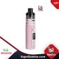 VOOPOO DRAG H40 VAPE KIT pink color. It’s powered by a built-in 1500mAh battery, which lets you vape for longer between charges and will deliver a 5-40W power output range, Each kit includes a 2ml PnP Pod II