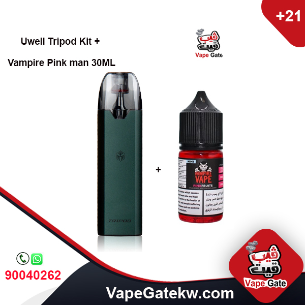 Uwell Tripod Kit + Vampire Pink man 30ML