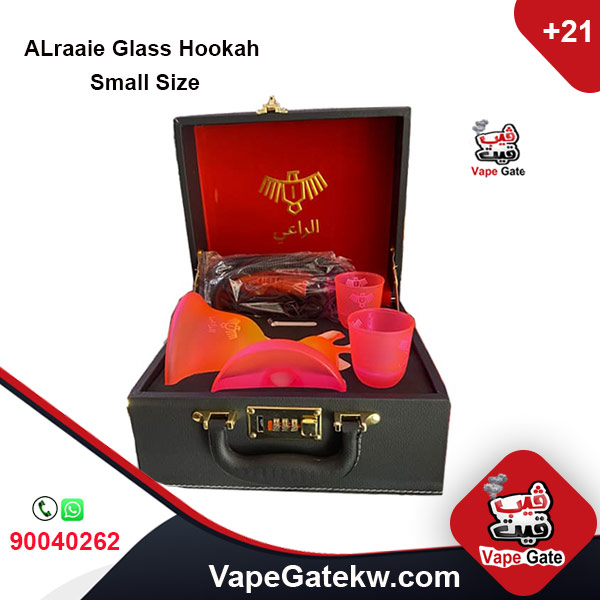 Alraaie Glass Hookah Small. colors of glass hookah kuwait. hookah delivery kuwait