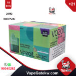 Carton OF Vozol Apple Mango Watermelon 20MG 3000PUFFS 10PCS