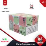 Carton OF Vozol Lemon 50MG 5000PUFFS 10PCS