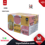 Carton OF Vozol Mango Peach Mint 20MG 5000PUFFS 10PCS