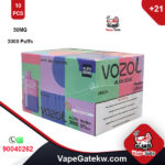 Carton OF Vozol Peach 50MG 3000PUFFS 10PCS