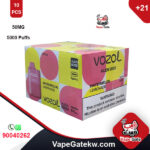 Carton OF Vozol Watermelon Lemonade 50MG 5000PUFFS 10PCS