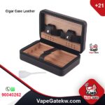 Cigar Case Leather Black Color