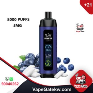 Vape Al Fakher Crown Bar Pro Blueberry Gum 8000 Puffs