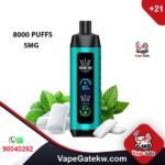 Vape Al Fakher Crown Bar Pro Gum Mint 8000 Puffs