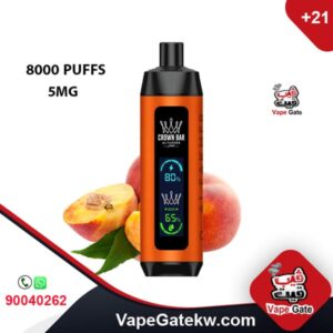 Vape Al Fakher Crown Bar Pro Peach 8000 Puffs