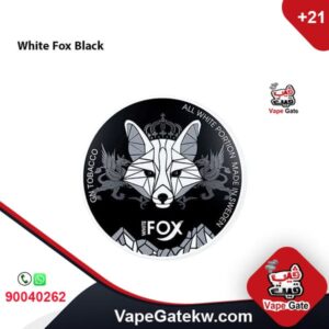 White-Fox-Nicotine-Pouch-Black