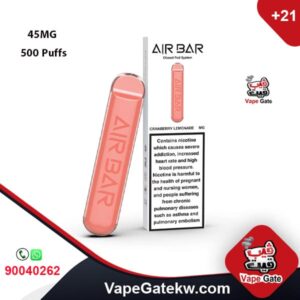 AIR BAR CRANBERRY LEMONADE 45MG 500 Puffs