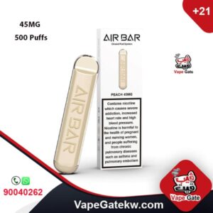 AIR BAR PEACH 45MG 500 Puffs