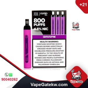 JDI Romio XL Grape 4.5% 800 Puffs