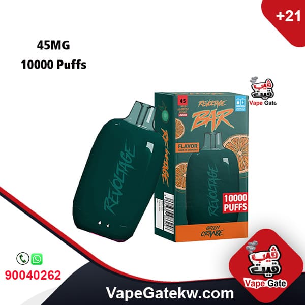 Revoltage Bar Green Orange 45mg 10000 puffs