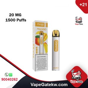 AUC Maxi Plus Mango 20 MG 1500 Puffs