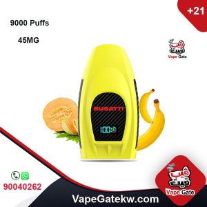 BUGATTI Vape Banana Melon 45MG 9000 Puffs - Image 1